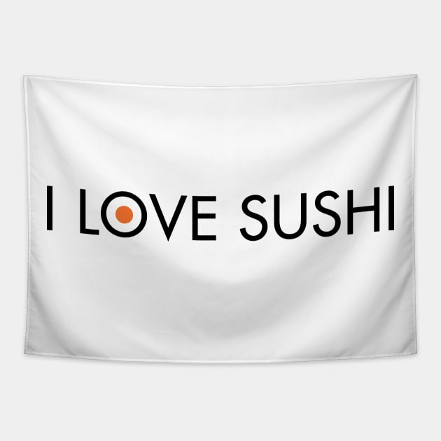 I Love Sushi Tapestry by lemontee