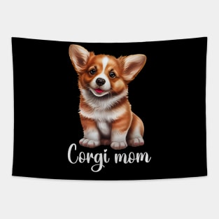 Corgi Mom Tapestry