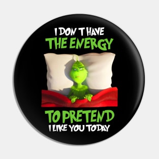 Funny Grinch Christmas Grinch Funny Gift Grinchmas Grinch Lovers Pin