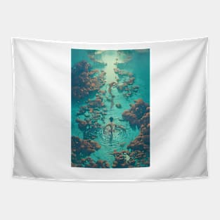 Taking a swim into abyss Tapestry