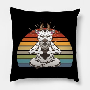 Namaste Yoga Meditation Goat Pillow