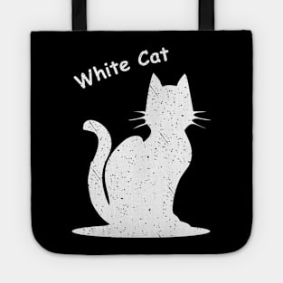 white cat Tote