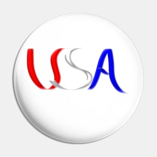 Patriotic front and back designs Pin