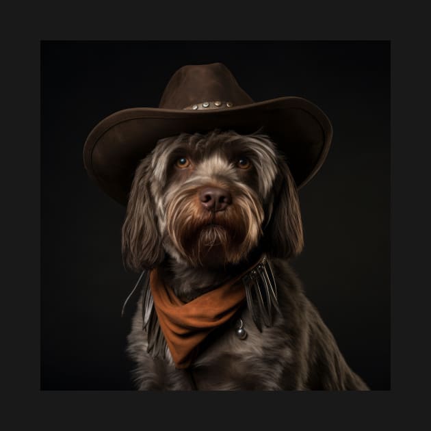 Cowboy Dog - Wirehaired Pointing Griffon by Merchgard