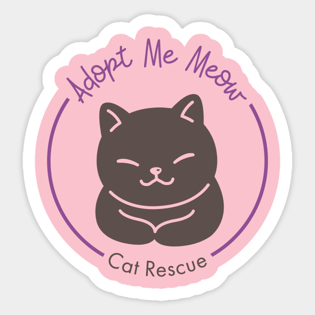 Adopt Me Meow Cat Rescue Sticker TeePublic