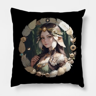 Owl Girl Pillow