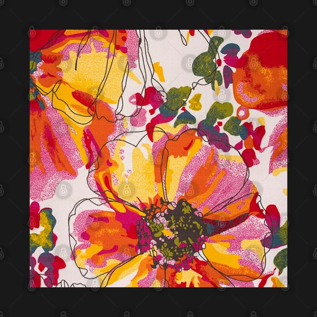 Modern Bright Flowers Multi by OialiCreative