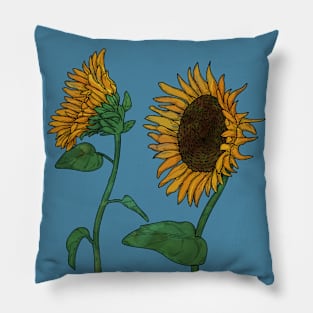 Blooming Sunflower Pillow