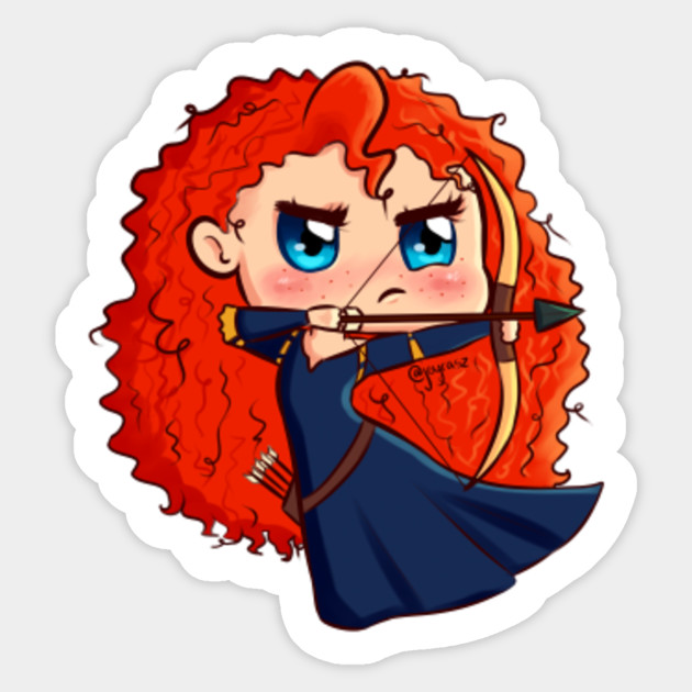 Merida Chibi From Brave Brave Sticker Teepublic