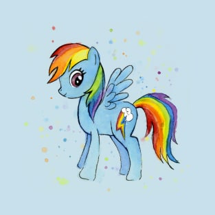 Rainbow Dash Watercolor T-Shirt