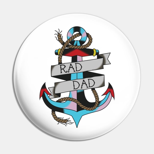 Rad Dad Anchor Tee Pin by glennpretennd