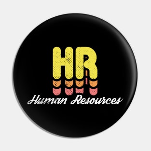 Retro HR Human Resources Pin