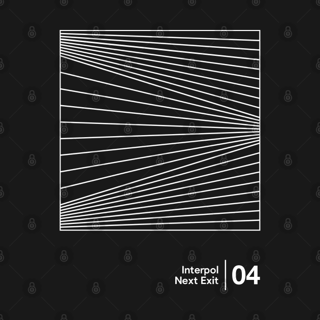 Next Exit - Minimalist Graphic Artwork Design by saudade