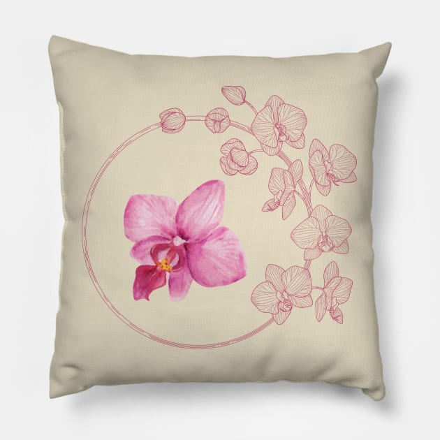 orchid Pillow by InspirationalDesign