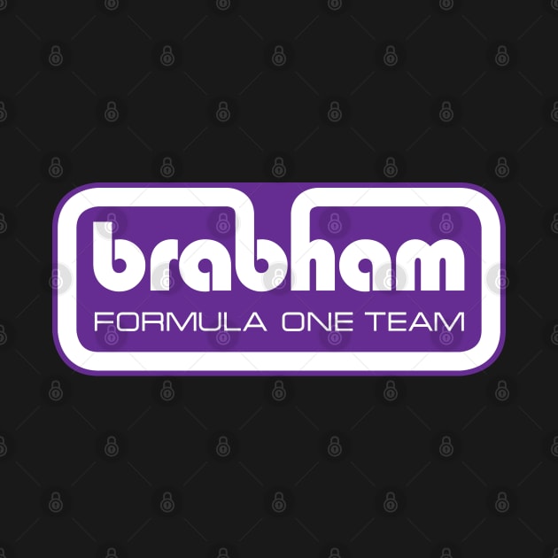 Brabham Formula One Team logo 1973/4 - purple print by retropetrol