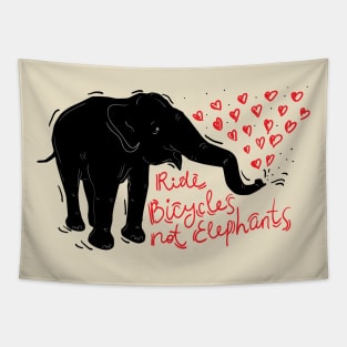 Ride bicycles not elephants (2) Tapestry