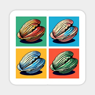 Pop Hard Clams Art - Trendy Marine Life Magnet