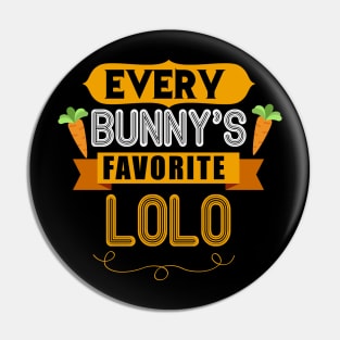 MENS EVERY BUNNYS FAVORITE LOLO SHIRT CUTE EASTER GIFT Pin