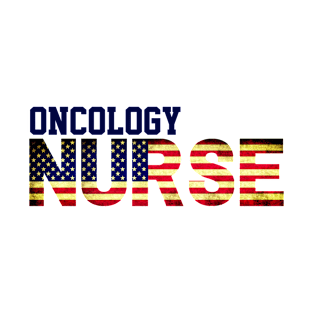 American Oncology Nurse USA Flag, Onc Department, Nursing Student T-Shirt