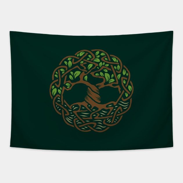 Celtic Tree of Life Tapestry by yulia-rb