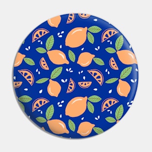 Cute Orange Pattern Pin