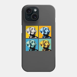 Pop Retro Weimaraner Art Painting - Cute Puppy Phone Case