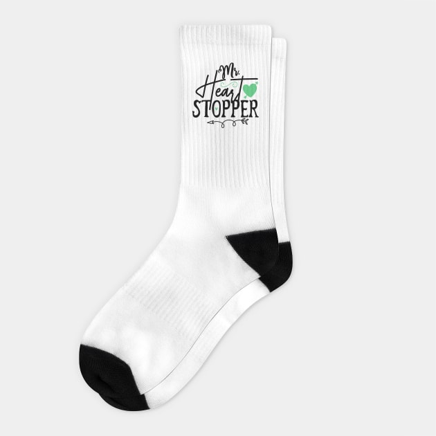 Mr.-Heart-Stopper Socks by TEENIE DESIGN