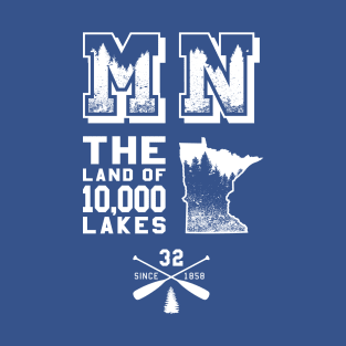 Minnesota MN Land of 10,000 Lakes T-Shirt