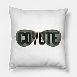 coyote glasses Pillow