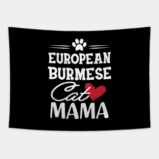 European Burmese Cat Mama Tapestry