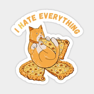 I Ate Everything - Cat Eating Pizza Magnet