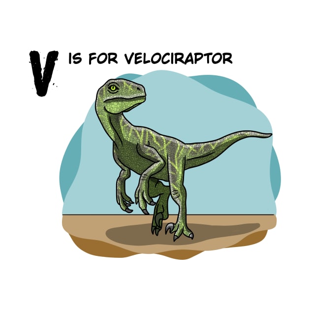 Velociraptor dinosaur by Artbychb