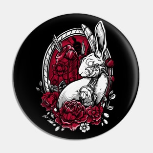 Mechanical Rabbit Tattoo Design Pin