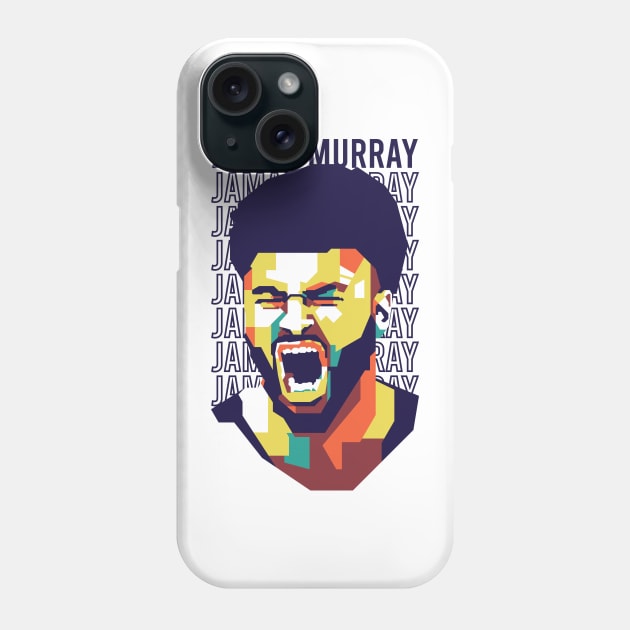 Jamal Murray WPAP Design Style #2 Phone Case by pentaShop