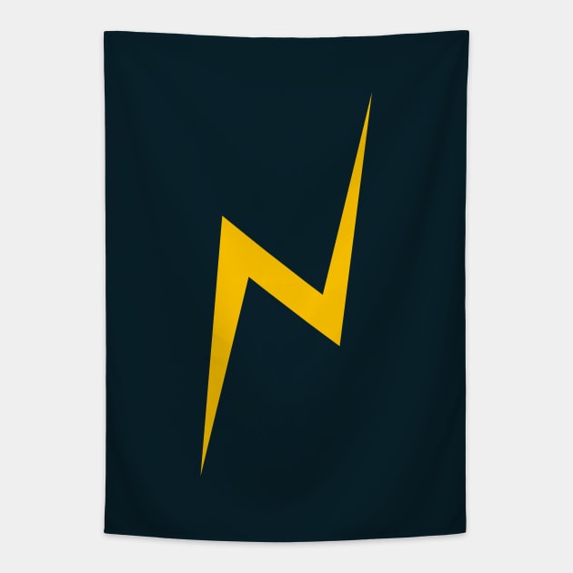 Lightning bolt (yellow) Tapestry by helengarvey