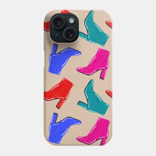 Funky Retro High Heel Boots Phone Case