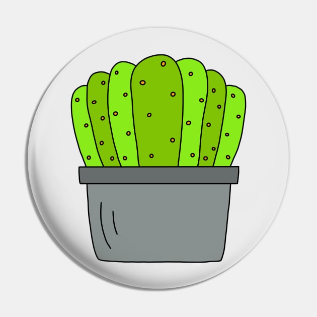 Cute Cactus Design #46: The Organised Group Of Cacti Pin by DreamCactus