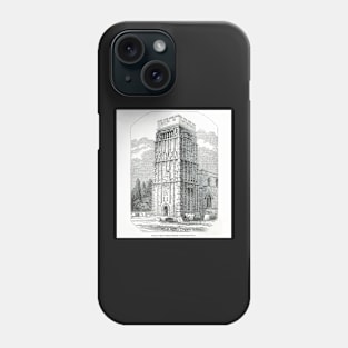 Tower of Earl's Barton Church, Northamptonshire, England Phone Case