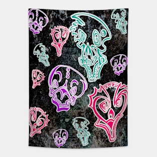 Boo! Faces design Tapestry