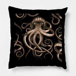 Bronze Kraken Pillow