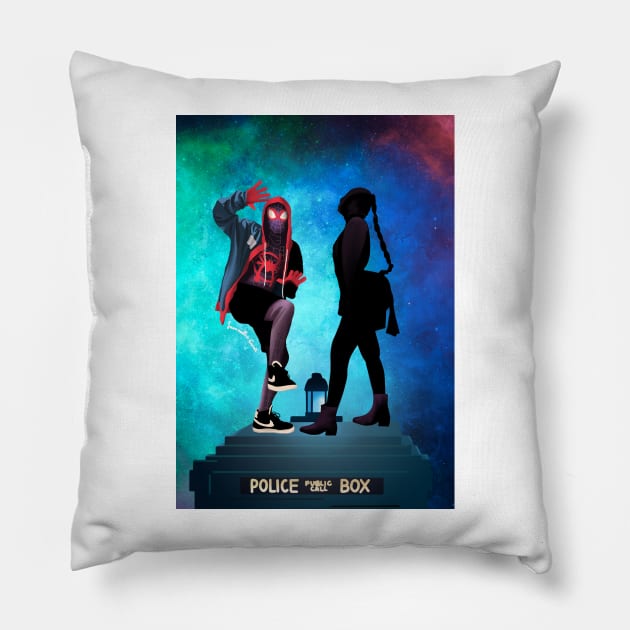 Party in Time and Space Pillow by samanthagarrett