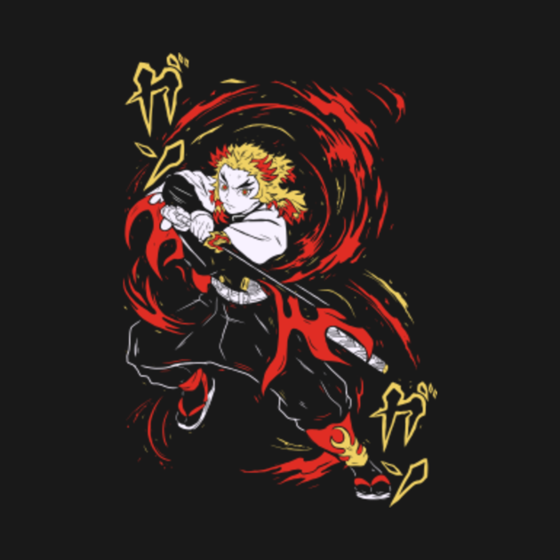 Disover Kyojuro Rengoku - Kimetsu No Yaiba - T-Shirt