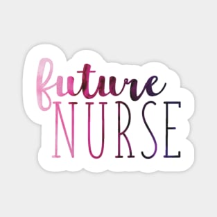 Purple and Pink Ombre Future Nurse Magnet