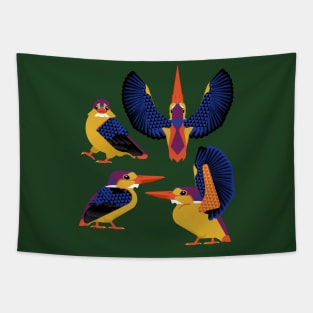 Oriental dwarf kingfisher Tapestry