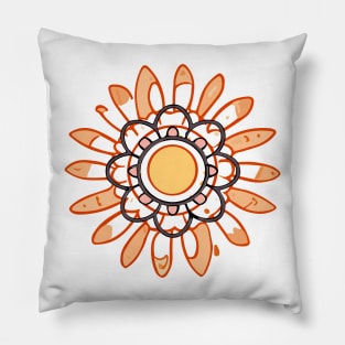 mandala Clamber drawing Pillow