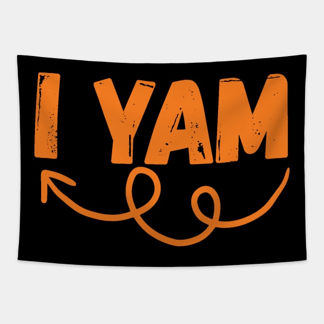 I Yam Couples Thanksgiving Tapestry by Teewyld