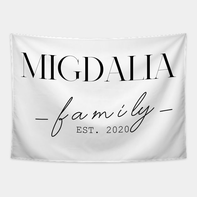 Migdalia Family EST. 2020, Surname, Migdalia Tapestry by ProvidenciaryArtist