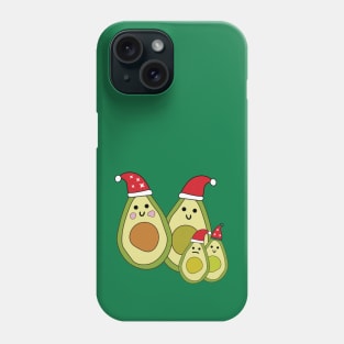 Avocado christmas family Phone Case