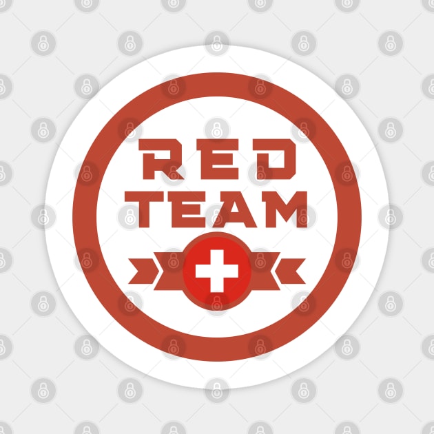 Cybersecurity Red Team Switzerland Gamification Badge CTF Magnet by FSEstyle