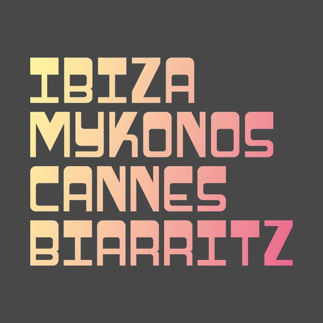 Holiday Beach Shirt / Ibiza Mykonos Cannes Biarritz by ByMine